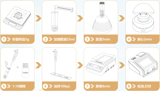 嘔吐毒素檢測流程圖 嘔吐毒素檢測流程圖